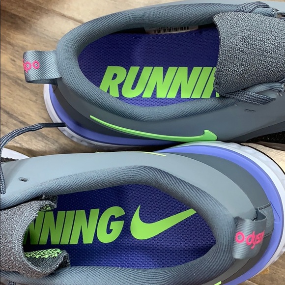 NIKE ODYSSEY REACT 2 FLYKNIT armory blue/lime blas - Picture 16 of 16